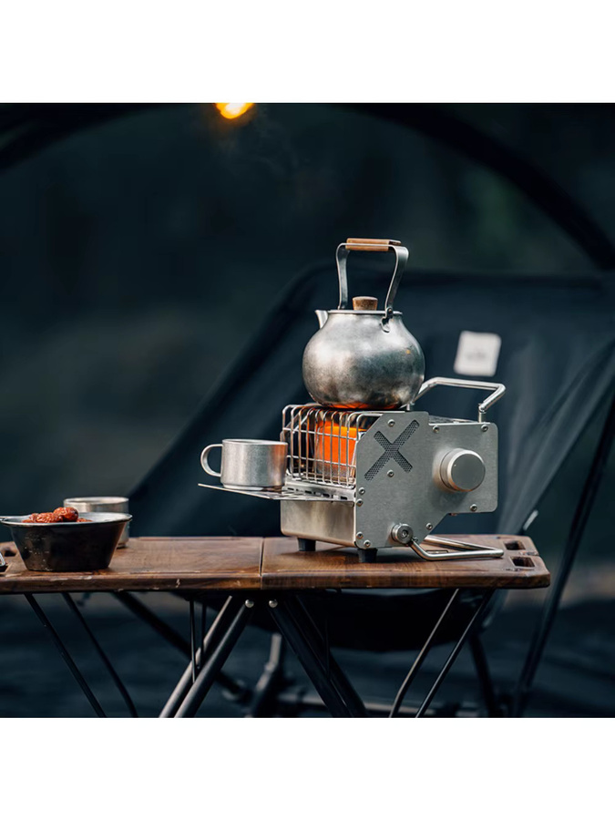 GOOUT STRINGHILL Mini Gasherd für Outdoor und Camping in Silber - Bild 5