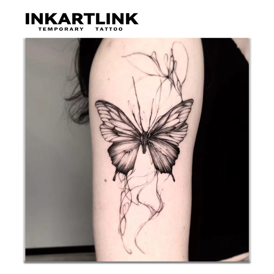 Temporäre Schmetterlings-Tattoos, realistisch, 1-2 Wochen haltbar - Bild 2