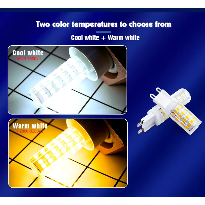 GRZBI LED Birne G9 360 Grad Strahlwinkel Energiesparende Lichter für Indoor, 5er Pack - Bild 4