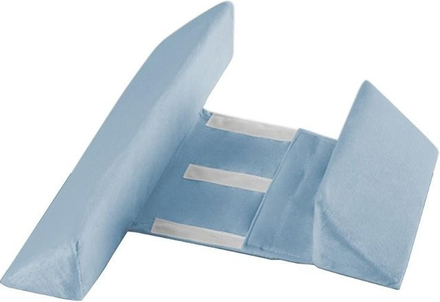 Atmungsaktives Baby-Seitenstützkissen für Neugeborene aus Baumwolle in Blau - Bild 1