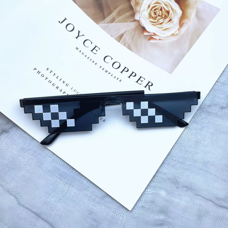 Sharif Sonnenbrille Mosaik, Square, Vollrand, Kunststoff, Schwarz, Unisex - Bild 5