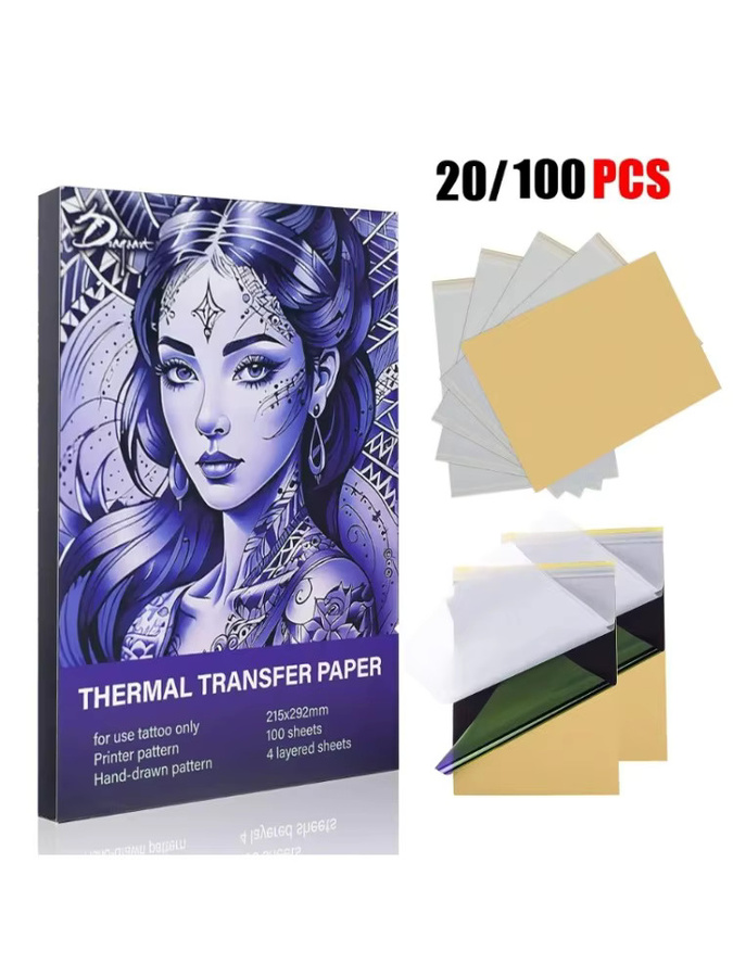 Tattoo-Transferpapier Kohlenstoff-Thermotransfer-Schablonen für Tattoo-Zubehör - Bild 7