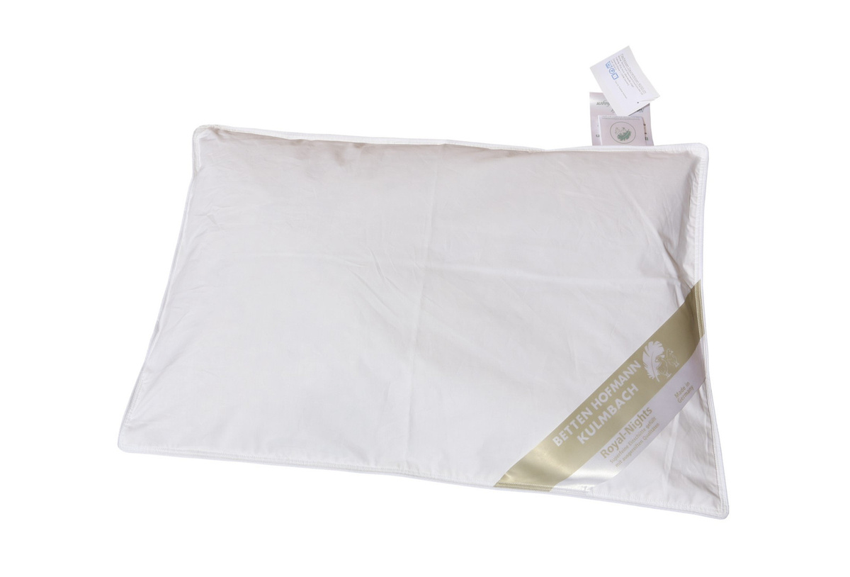 Betten Hofmann Baby und Kinder Daunenkissen Weiß, B/H: 40 x 60 cm, 100% Daunen mit 60 g Füllung - Bild 1