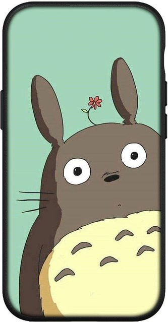 MINISO Handyhülle mit Totoro Comic Design für Samsung Galaxy S9 Plus, Schwarz und Mehrfarbig - Bild 1