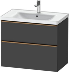 Duravit Waschtischunterschrank D-Neo in Grau Matt, B/T: 78,4 x 45,2 cm - Bild 1