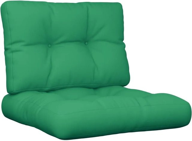 vidaXL Palettenkissen 2-teiliges Set Grün aus wasserabweisendem Polyester - Bild 1