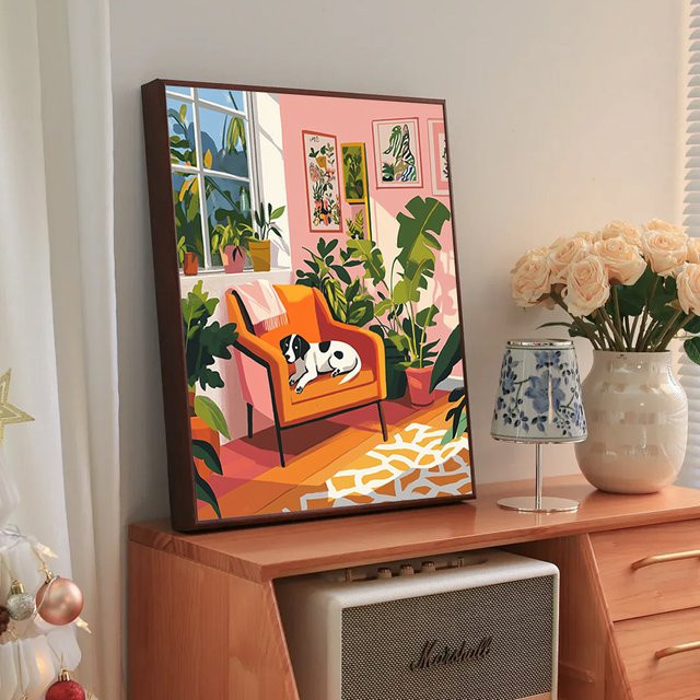RUOPOTY Malen nach Zahlen, Cartoon-Tierillustration, Set - Bild 1