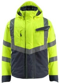 Mascot Hastings Winterjacke EN ISO 20471 Class 3 in Gelb/Schwarzblau Größe 2XL - Bild 1