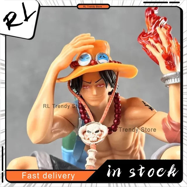 Bandai One Piece Portgas D. Ace Flamme Figur, 34 cm, Cartoon Modell Statue - Bild 1