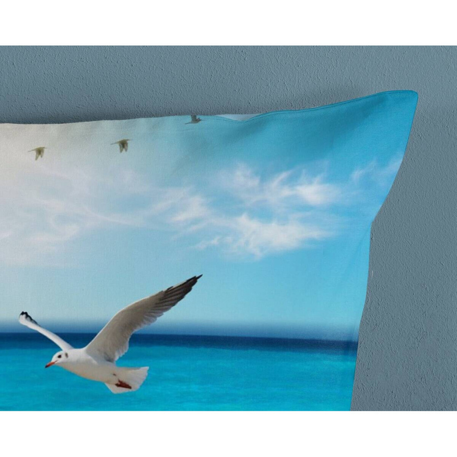 Good Morning Baumwoll Bettwäsche Sealife Multi in Blau/Mehrfarbig mit Bettbezug und Kissenbezug, B/H: 135 x 200 cm und 80 x 80 cm - Bild 2