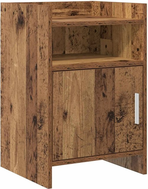 vidaXL Nachttisch aus Altholz in Braun für dein Schlafzimmer B/T/H: 40 x 36 x 60 cm - Bild 1