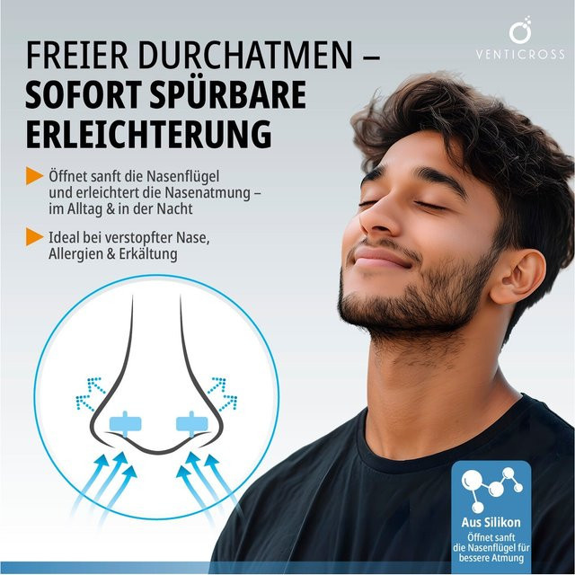 Venticross Nasen-Spreizer Starter Set, anthrazit, Unisex - Bild 1