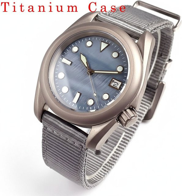 Tandorio Armbanduhr, Titan, Automatik, blaues Zifferblatt, 40 mm, Herren - Bild 1
