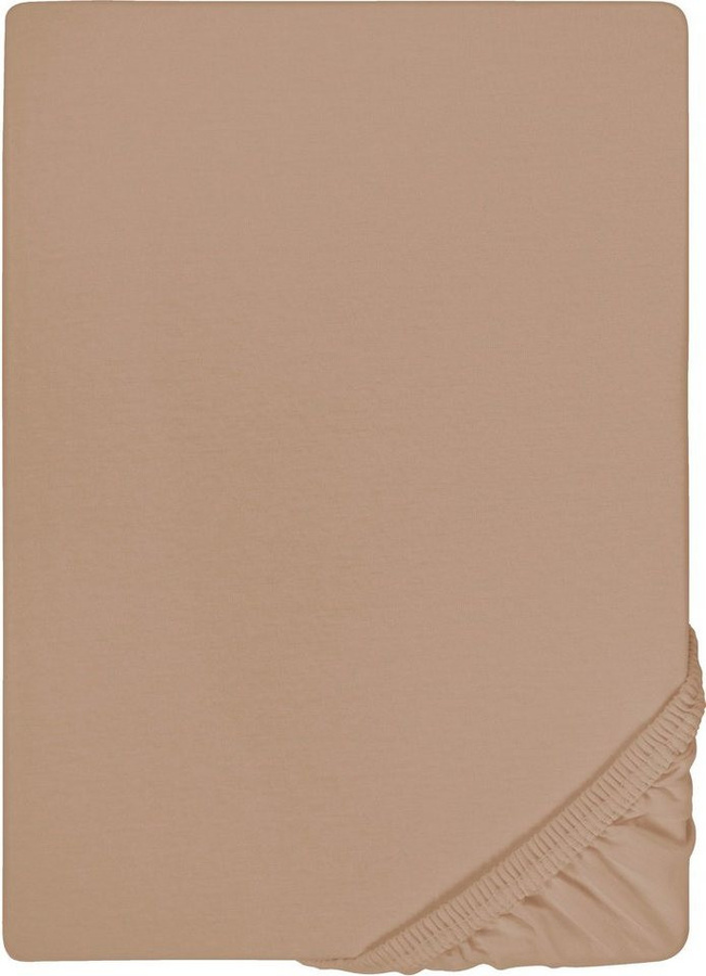 Biberna Spannbettlaken Deluxe Jersey-Elastic mit Rundumgummi, 97% Baumwolle und Elasthan, bügelfrei - Bild 1