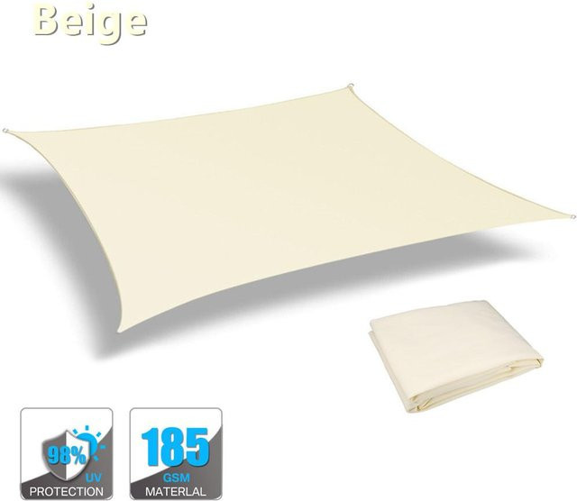 Binchi Garden Sonnensegel aus Polyester in Weiß, wasserabweisend mit 98% UV-Schutz, rechteckig, B x T: 300 x 200 cm - Bild 1