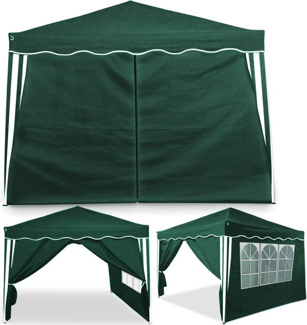 Casaria Deuba Seitenwand 2er-Set für Capri 3x3 Pavillons in Grün - Bild 1
