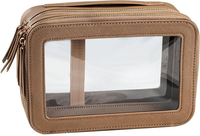 TOMTOP JMS Kulturtasche für Damen, kaffeebraun, wasserdicht - Bild 1