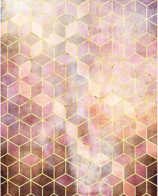 Komar Fototapete Vlies Mosaik Rosso in Rot und Multicolour, Breite: 200 cm, Höhe: 250 cm - Bild 1
