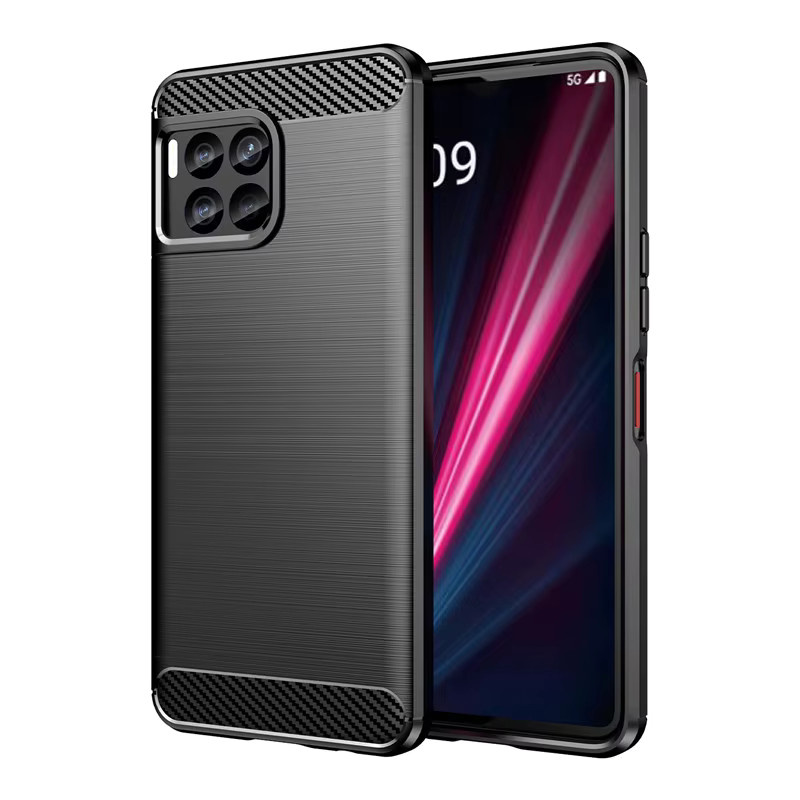 Stoßfeste Silikon-Schutzhülle für T-Mobile Revvl 7 Pro und Revvl 6 von Youthsay in Carbon-Optik - Bild 2