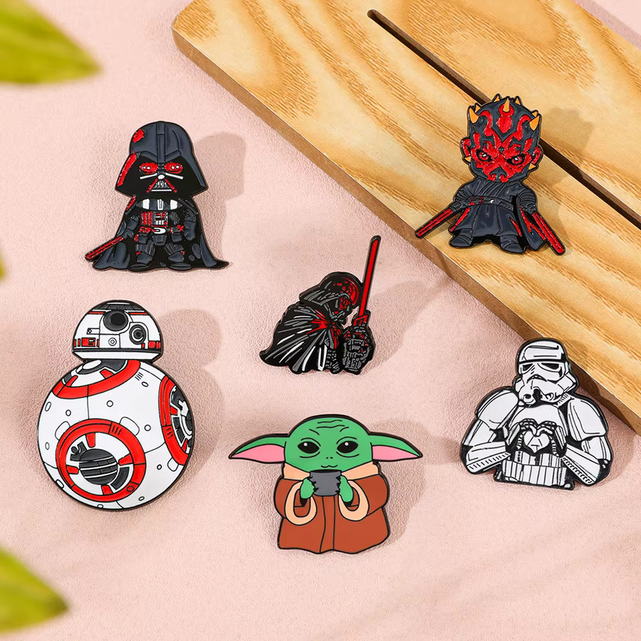 Star Wars Pin-Set, 6-teilig, Emaille, Bunt, Klassisch - Bild 2