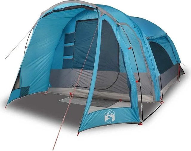 Furnicato Familienzelt Campingzelt Blau, B/T/H: 500 x 305 x 200 cm - Bild 1