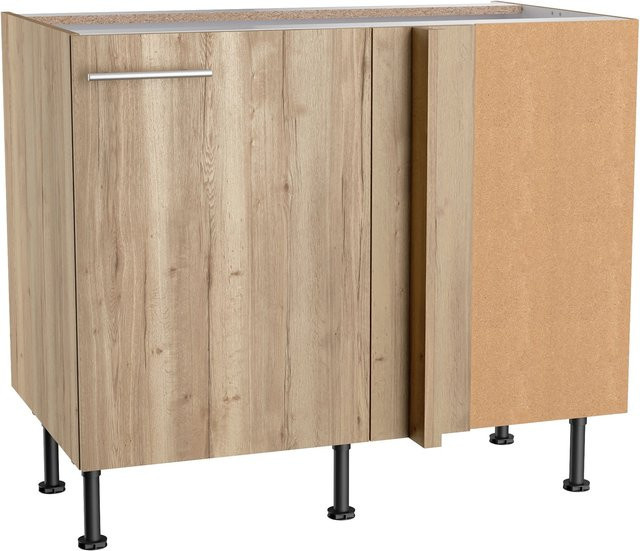Optifit Eckunterschrank Erik290 für Geschirrspüler in Wildeiche, B/T/H: 100 x 58,4 x 87 cm - Bild 1