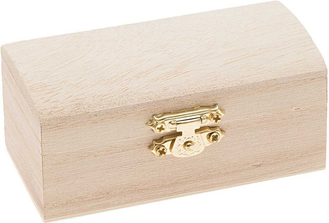 Rico Design Schatulle mini Natur Holz B/T/H: 10 x 5 x 4,5 cm - Bild 1