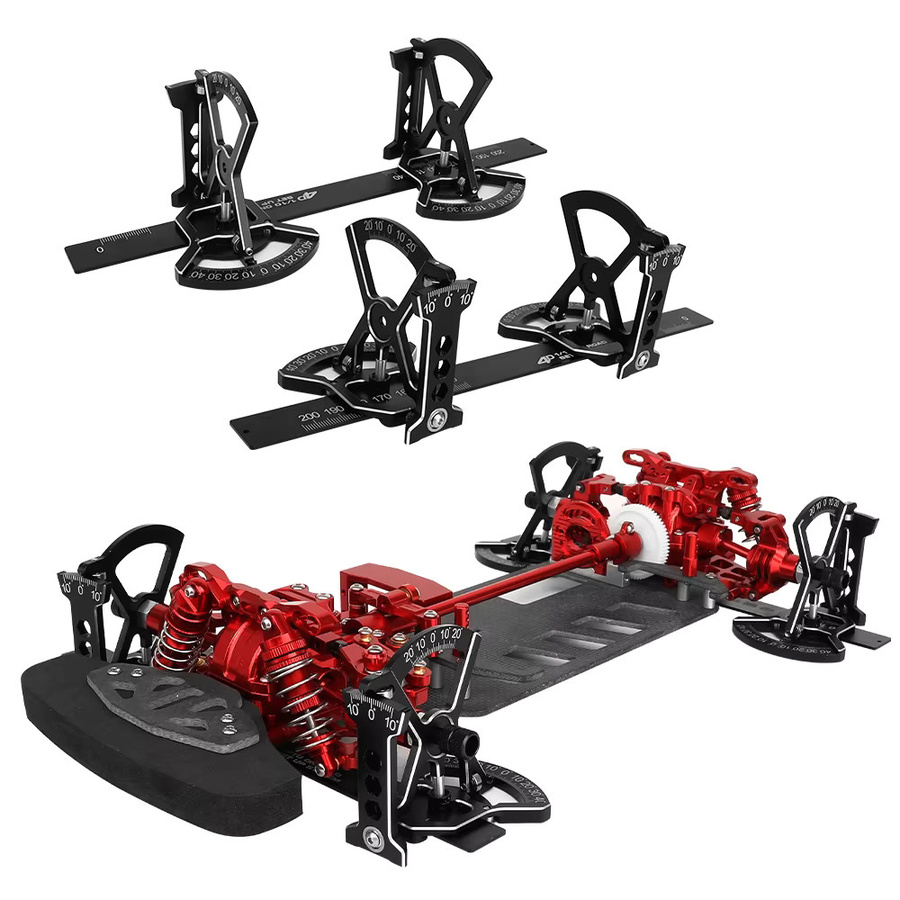 4D-Chassis aus Aluminiumlegierung, vierdimensionales Setup-System-Set mit Lineal, 1/10 RC On-Road-Ferngesteuertes Rennauto, Zubehör, ab 14 Jahren - Bild 5