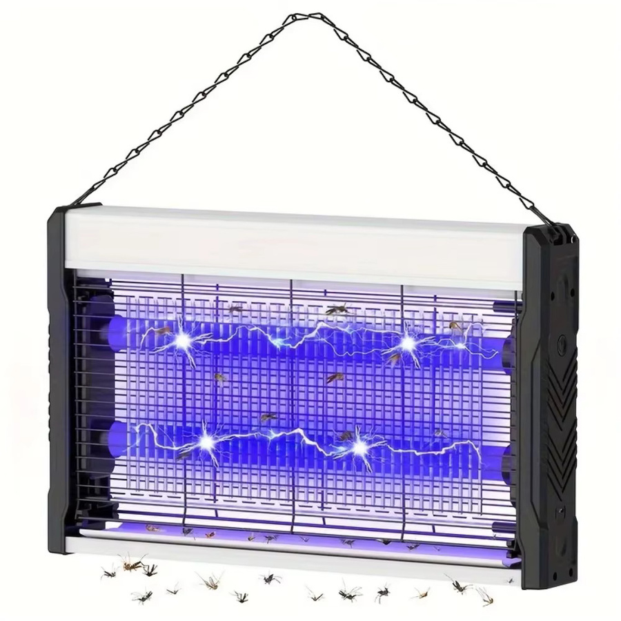 JOYINLED Solar-Mückenvernichtungslampe mit Bewegungssensor und UV-Licht, wasserdichte elektrische Insektenvernichter Außenwandleuchte für den Garten, 10 W - Bild 5