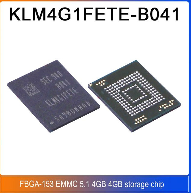 KLM4G1FETE-B041 eMMC 5.1 Speicherchip 4 GB FBGA-153 Schwarz - Bild 1