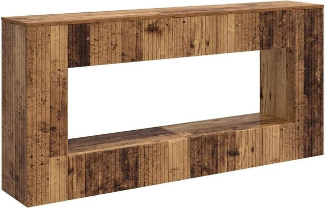 vidaXL Konsolentisch aus Altholz in Braun mit Gestreiftem Design, B/T/H: 155 x 29 x 74 cm - Bild 1