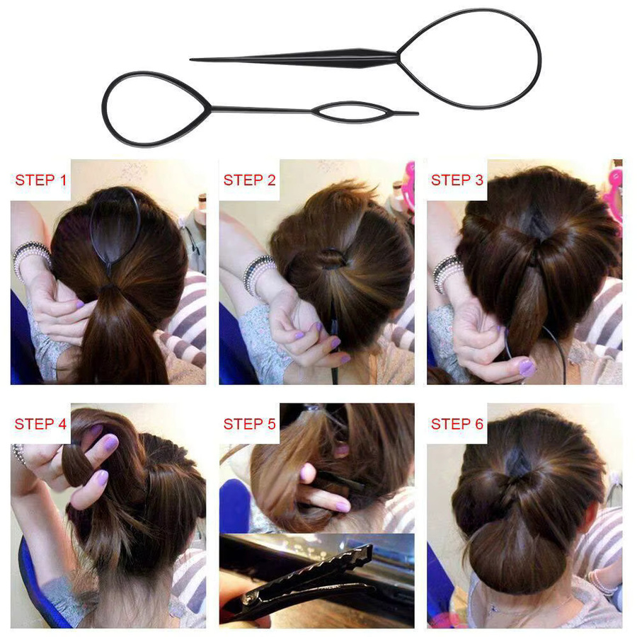 Haar Brötchen Donut Styling Werkzeuge für Damen, 3/21/29 Stück - Bild 4