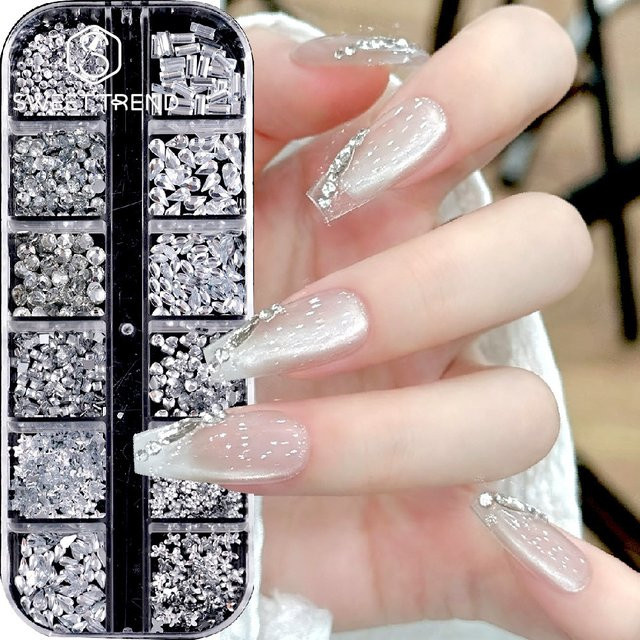 SWEET TREND Kristall-Nagelsteine 3D, Glänzend, Maniküre-Zubehör - Bild 1