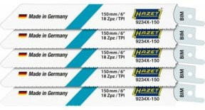 Hazet Sägeblätter Satz für Stichsägen für Metall, 5 Stück - Bild 1