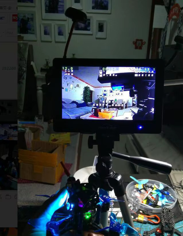 Mini Ultra-Licht FPV Kamera mit 1000 Linien Auflösung für QAV250 in Schwarz - Bild 2