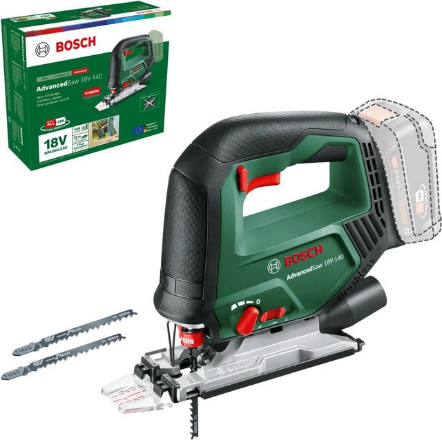 Bosch AdvancedSaw 18V-140 Akku-Stichsäge in Grün/Rot/Grau - Bild 1