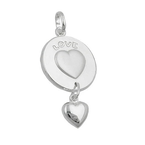 Colfem Anhänger LOVE eingraviert, 925 Silber, Unisex - Bild 1