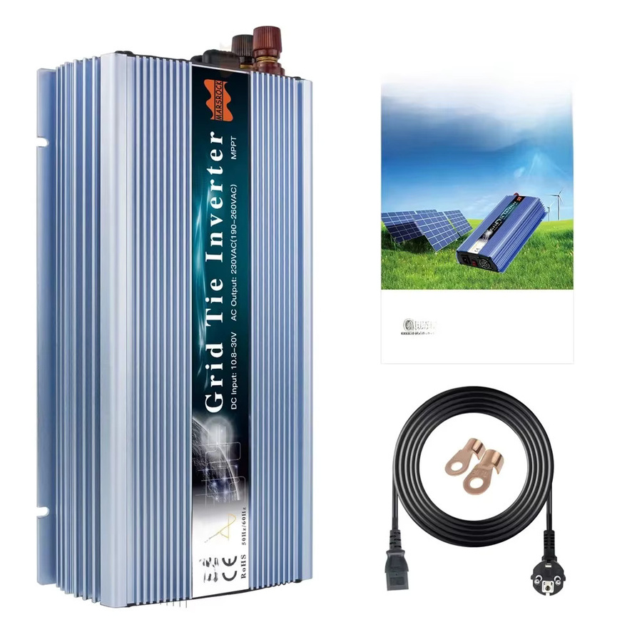 MARS ROCK Netzgekoppelter Mikrowechselrichter 1400W mit MPPT für Solarmodule und Windkraftanlagen, DC 18V 36V zu AC 230V - Bild 3