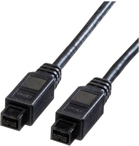 Roline FireWire 800 Anschlusskabel Schwarz, Länge: 1,80 m - Bild 1