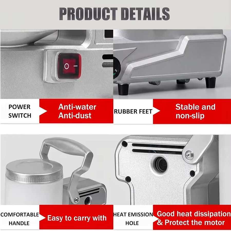 Podofo 1600W Hochdruck-Airless-Farbspritzgerät in Silber mit 2L Behälter für wasserbasierte Farben und Wandbeschichtungen - Bild 5