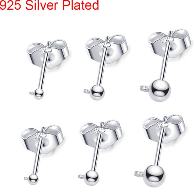 Aclovex Ohrstecker, 925 Silber, Silber, Unisex - Bild 1