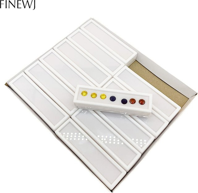 WILLJANE Schmuckdisplay aus Glas für Edelsteine und Anhänger in Schwarz, Weiß oder Transparent - Bild 1