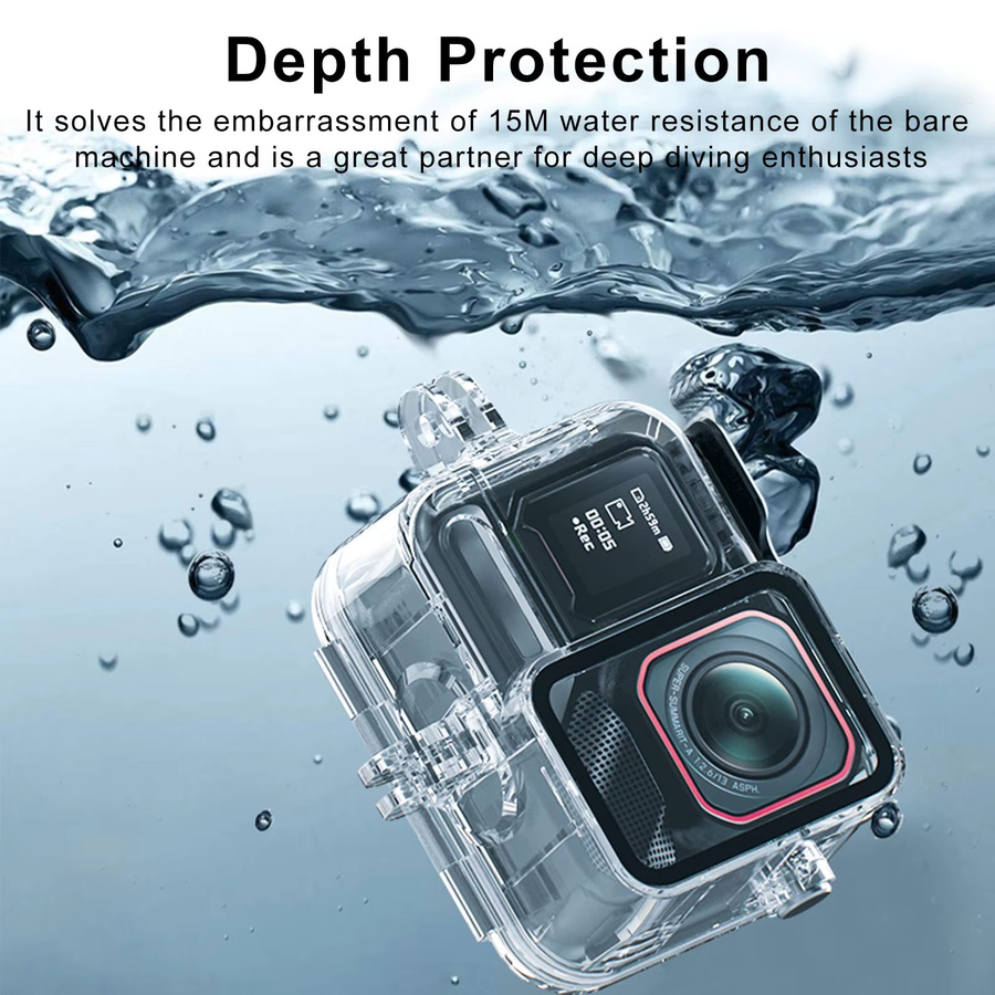 Insta360 wasserdichtes Tauchgehäuse für Ace Pro und Ace Pro 2, kratzfestes Schutzgehäuse für deine Actioncam, transparent - Bild 2