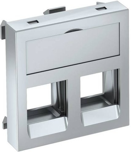 OBO Bettermann Abdeckung Datentechnikträger aus Aluminium in Silber, B/H/T: 45 x 45 x 0,9 cm - Bild 1
