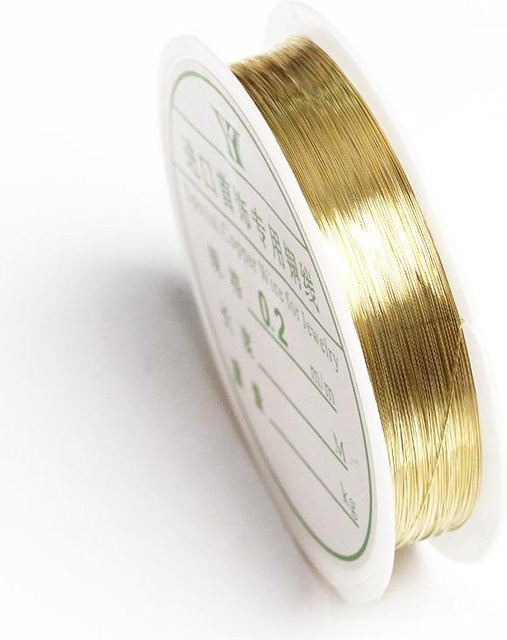 CreativeCorner Kupferdraht, 0.2 mm, gold - Bild 1