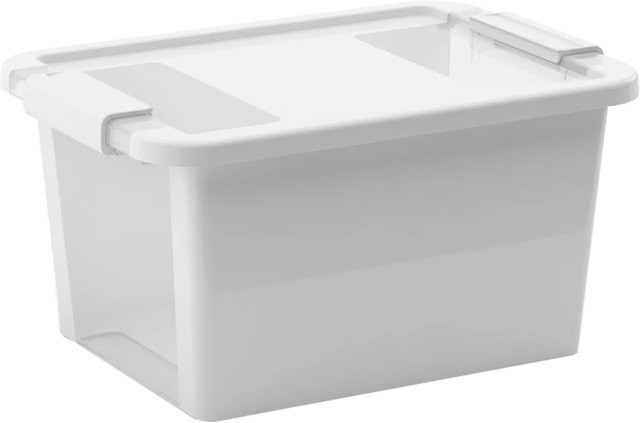 Kis Aufbewahrungsbox Bi Box S mit Deckel und Griffen Weiß - Bild 1