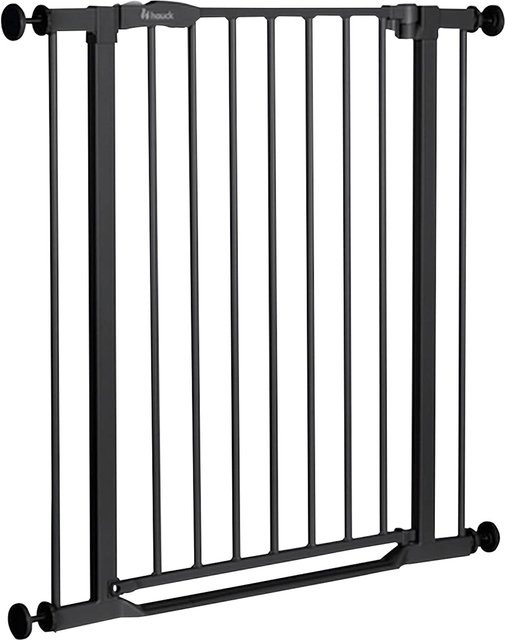 Hauck Türschutzgitter und Treppenschutzgitter Clear Step 2, Schwarz und Transparent, Breite: 75-80 cm - Bild 4