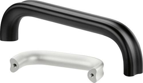 Rohde MS-02.180.11 Profilgriff in Schwarz und Silber, 2er-Set, L x B x H: 240 x 28 x 60 mm - Bild 1