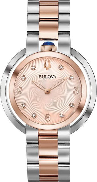 Bulova Armbanduhr, Quarz, Edelstahl, Roségold, 35 mm, Damen - Bild 1