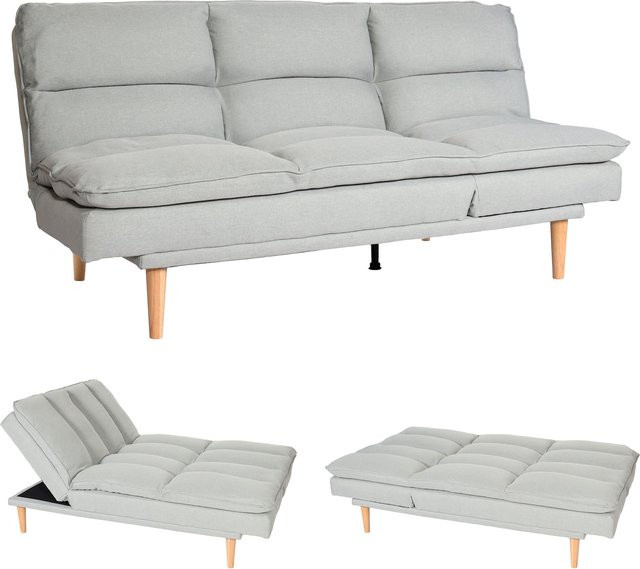 Schlafsofa MCW M79 Click-Clack Gästebett in Mint-Grau mit Stoffbezug und Liegefläche 180 x 110 cm - Bild 1